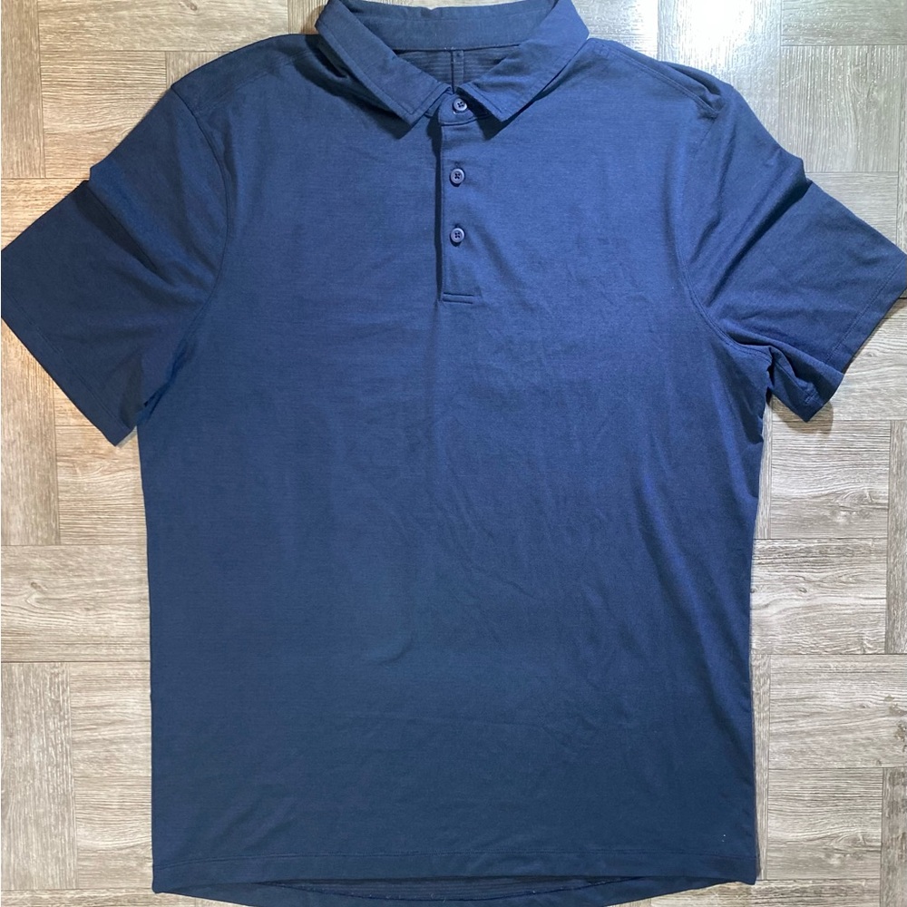 Lululemon Men's Polo Shirt - Navy / Collared - No Tag - Measures as Medium M